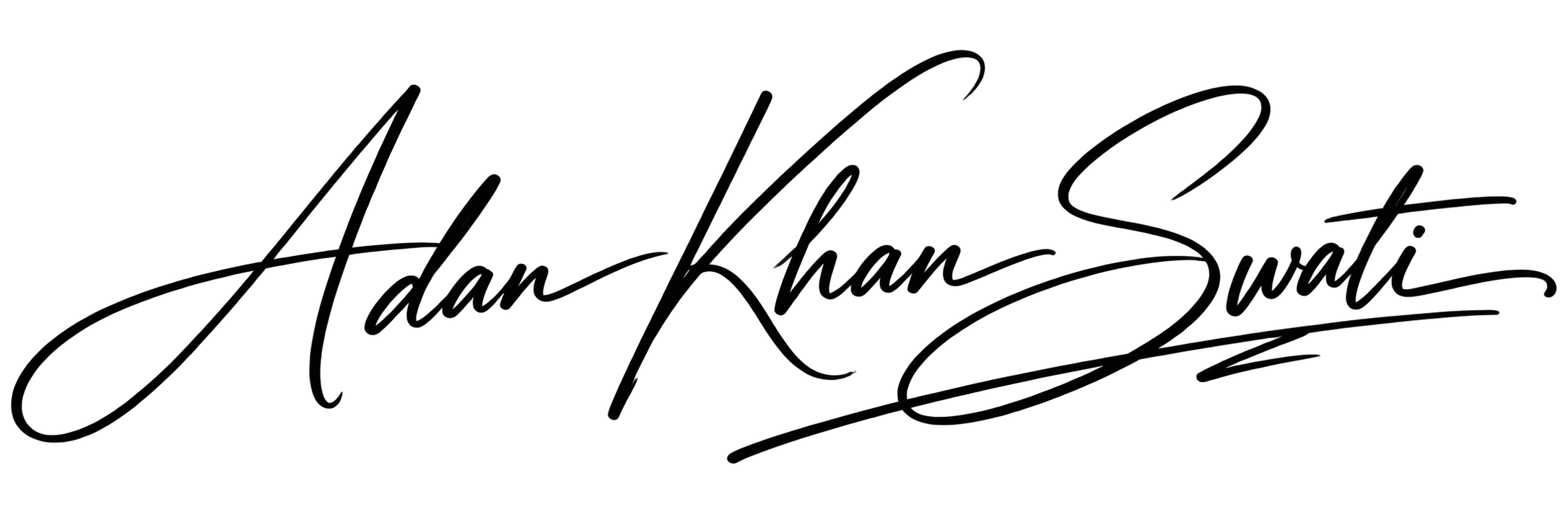 Signature of Adan Khan Swati, Co-Founder & CEO of AuxWork